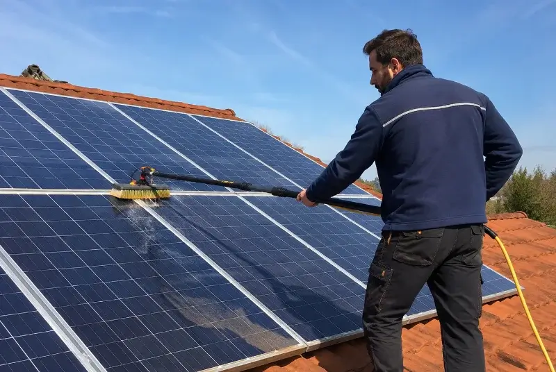 Nettoyage et entretien de panneaux solaires à Condeissiat